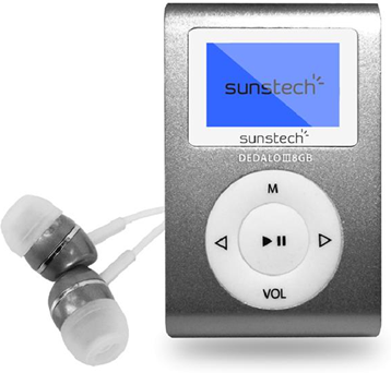 Sunstech MP3 Dedalo II 8Gb micro USB Lettore MP3 Grigio