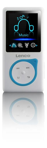 Lenco Xemio-668 Lettore MP3 Blu, Bianco 8 GB