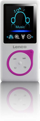 Lenco Xemio-668 Lettore MP3 Rosa, Bianco 8 GB