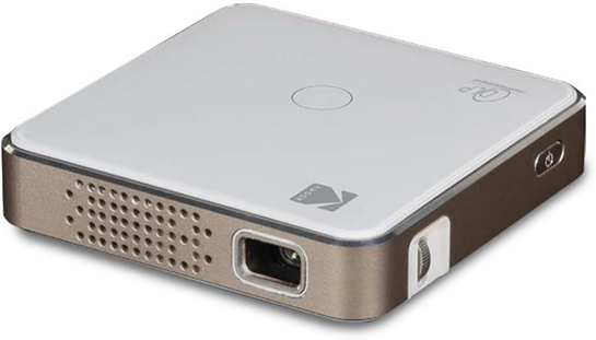 Kodak RODPJS75 videoproiettore 75 ANSI lumen DLP nHD (640x360) Proiettore portatile Oro, Bianco Kodak RODPJS75 videoproiettore 75 ANSI lumen DLP nHD (640x360) Proiettore portatile Oro, Bianco