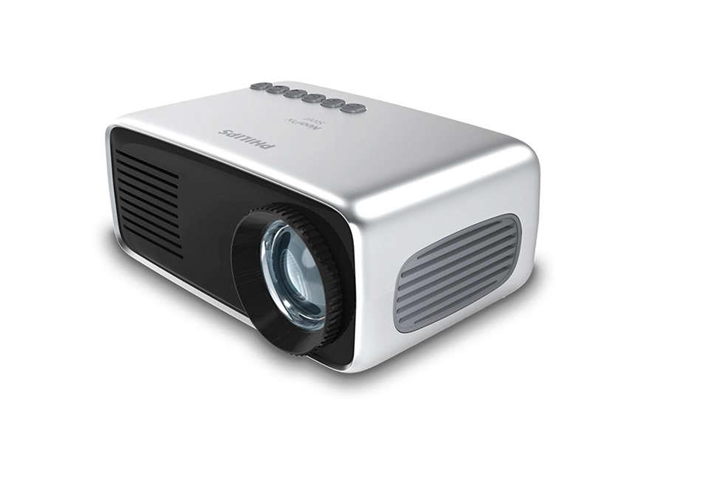 Philips NPX240/INT videoproiettore 650 ANSI lumen LCD 1080p (1920x1080) Proiettore portatile Nero, Argento