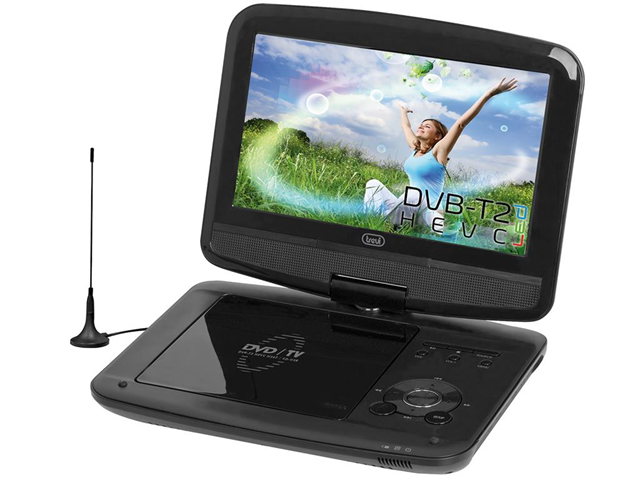 Trevi DVBX 1418 HE Portable DVD player Convertibile 9" 800 x 480Pixel Nero