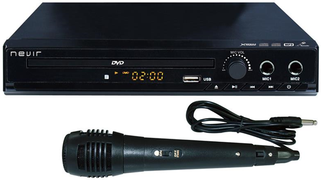 Nevir NVR-2329 DVD-KUM Lettore DVD Nero Nevir NVR-2329 DVD-KUM Lettore DVD Nero