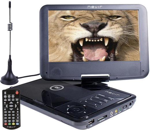 Nevir NVR-2767DVD-PUCT2 lettore DVD/Blu-Ray portatile Lettore DVD portatile Convertibile Nero 22,9 cm (9") 800 x 480 Pixel Nevir NVR-2767DVD-PUCT2 lettore DVD/Blu-Ray portatile Lettore DVD portatile Convertibile Nero 22,9 cm (9") 800 x 480 Pixel