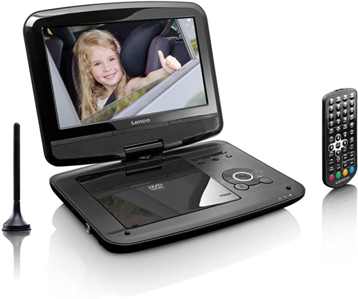 Lenco DVP-9413 Portable DVD player Convertibile 9" Nero lettore DVD/Blu-Ray portatile