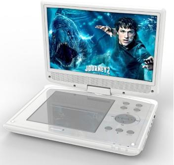 Lenco DVP-1063WH Portable DVD player Convertibile 10" Grigio, Argento lettore DVD/Blu-Ray portatile