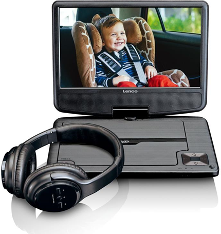 Lenco DVP-947 Portable DVD player Da tavolo 9" 802 x 480Pixel Nero lettore DVD/Blu-Ray portatile