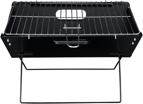 Pro.Tec Griglia Portatile da Campeggio Barbecue da Picnic in Acciaio Griglia Pieghevole da Giardino 45 x 30 x 30 cm BBQ all'Aperto