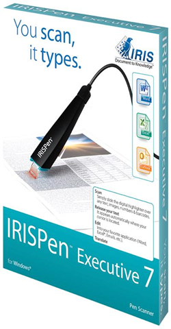 I.R.I.S. IRISPen Executive 7 Penna scanner Nero I.R.I.S. IRISPen Executive 7 Penna scanner Nero