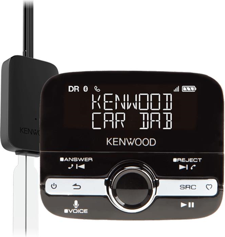 Kenwood KTC-500DAB Ricevitore multimediale per auto Nero Bluetooth