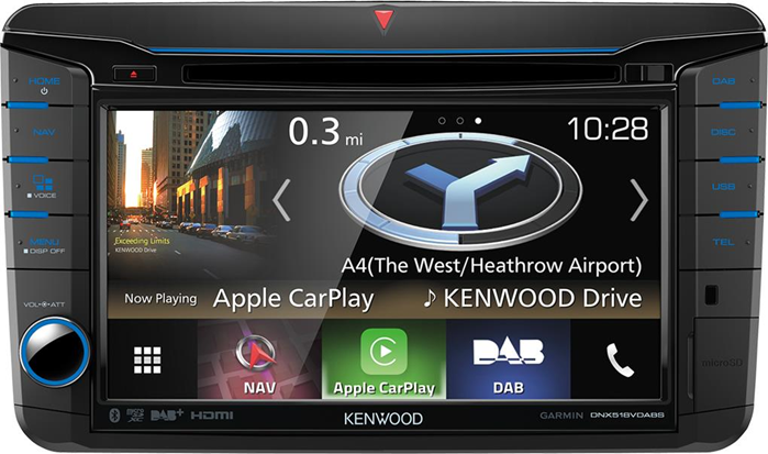 Kenwood DNX518VDABS Ricevitore multimediale per auto Nero 200 W Bluetooth