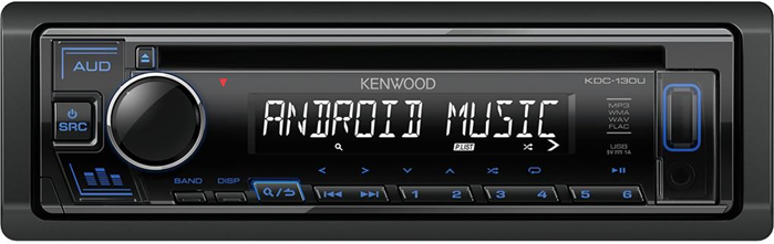 Kenwood KDC-130UB Ricevitore multimediale per auto Nero 88 W