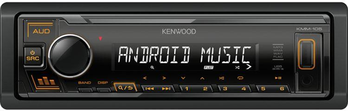 Kenwood KMM-105 AY Nero, Metallico 22 W