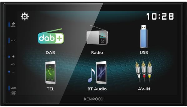 Kenwood DMX125DAB Ricevitore multimediale per auto Nero 84 W Bluetooth Kenwood DMX125DAB Ricevitore multimediale per auto Nero 84 W Bluetooth