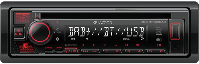 Kenwood KDC-BT450DAB Ricevitore multimediale per auto Nero 50 W Bluetooth Kenwood KDC-BT450DAB Ricevitore multimediale per auto Nero 50 W Bluetooth