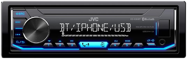 JVC KD-X351BT Nero 350 W Bluetooth