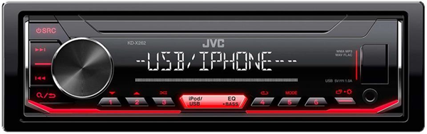 JVC KD-X262 Nero, Rosso 200 W JVC KD-X262 Nero, Rosso 200 W