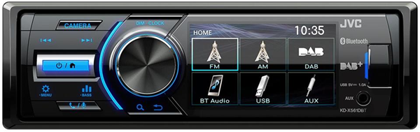 JVC KD-X561DBT Ricevitore multimediale per auto Nero, Blu 180 W Bluetooth JVC KD-X561DBT Ricevitore multimediale per auto Nero, Blu 180 W Bluetooth