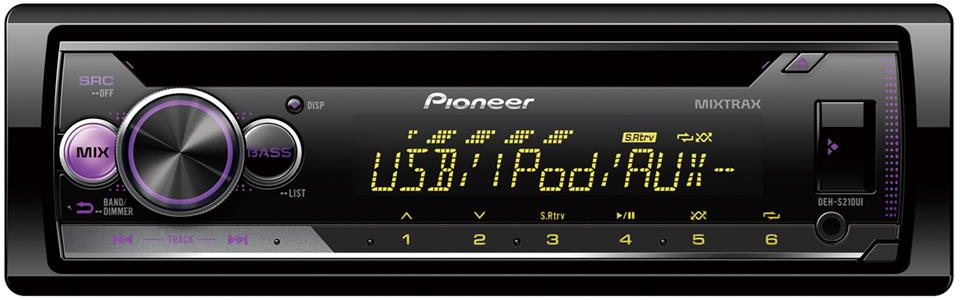 Pioneer DEH-S210UI Ricevitore multimediale per auto Nero 200 W Pioneer DEH-S210UI Ricevitore multimediale per auto Nero 200 W