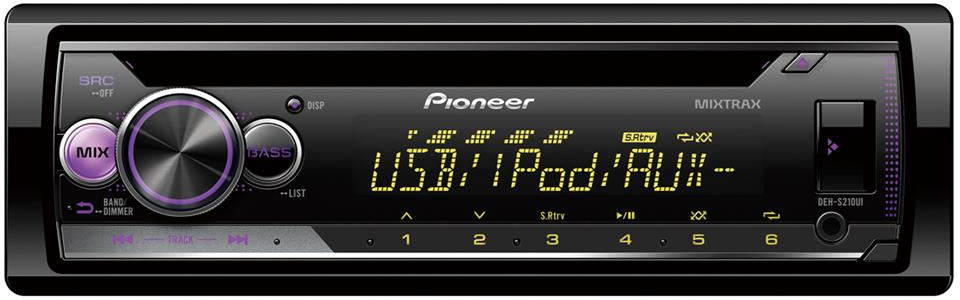 Pioneer DEH-S210UI Ricevitore multimediale per auto Nero 200 W