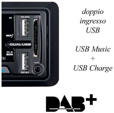 Majestic DAB-442 BT Ricevitore multimediale per auto Nero 180 W Bluetooth