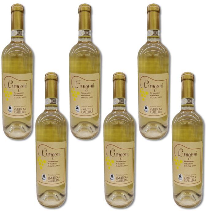 Azienda Agricola Il Muto di Gallura 6 bottiglie di LUNGONI - Vermentino di Gallura DOCG 2019 (6 x 75 cl.)