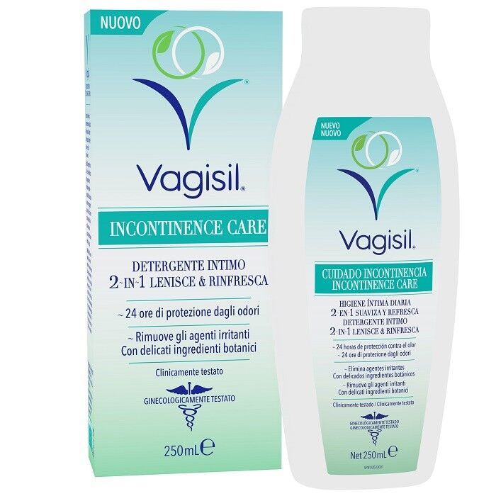 Combe Italia Vagisil Incontinence Care Detergente Intimo 2in1 Lenisce & Rinfresca 250 Ml