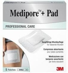 Medipore+pad Med 10x10cm 5pz