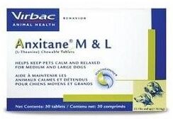 Virbac Anxitane M/l Suppl Nutr 30cpr Virbac Anxitane M/l Suppl Nutr 30cpr