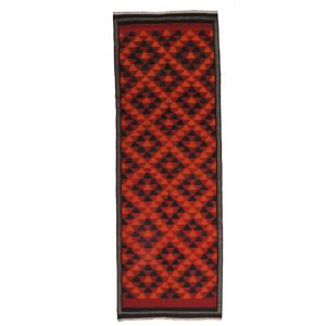 Annodato a mano. Provenienza: Afghanistan 171X493 Tappeto Orientale Afghan Vintage Kilim Tappeto Passatoie Rosso Scuro/Nero (Lana, Afghanistan)