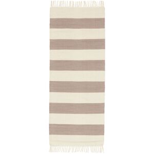 RugVista Cotton stripe Tappeto - Marrone 80x200