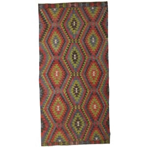 Annodato a mano. Provenienza: Turkey Kilim Vintage Turchi Tappeto 172x360