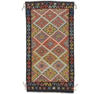 Annodato a mano. Provenienza: Afghanistan Kilim Afghan Old style Tappeto 98x191