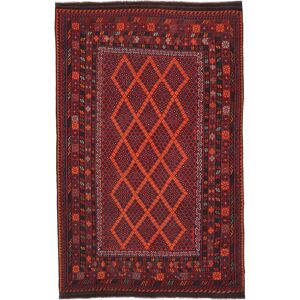 Annodato a mano. Provenienza: Afghanistan Kilim Maimane Tappeto 260x405