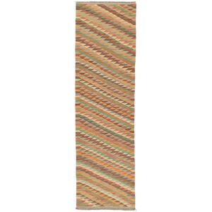 Annodato a mano. Provenienza: Afghanistan Kilim Afghan Old style Tappeto 84x296