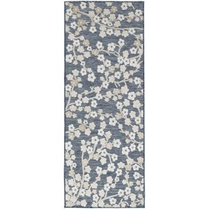 RugVista Blossom Tappeto - Blu 80x200