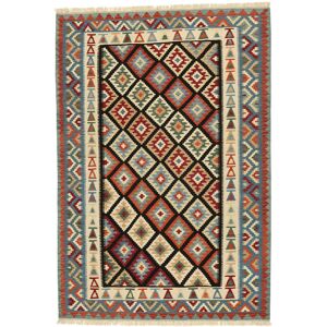 Annodato a mano. Provenienza: Persia / Iran Kilim Ghashghai Tappeto 205x295