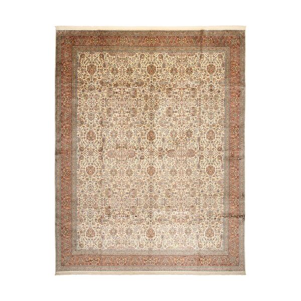 rugvista 304x389 medallion largo cachemire puri di seta tappeto seta,