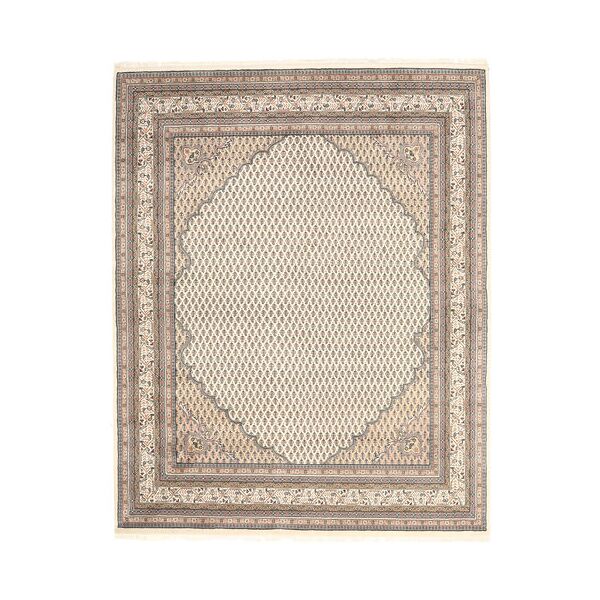 annodato a mano. provenienza: india tappeto mir indo tappeto 203x253 beige/arancione (lana, india)