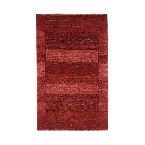 annodato a mano. provenienza: persia / iran tappeto loribaft fine persia tappeto 77x125 rosso scuro/nero (lana, persia/iran)