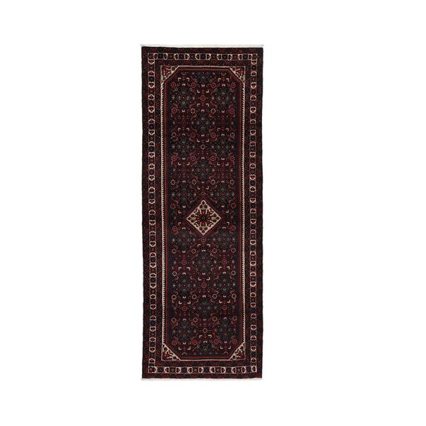 annodato a mano. provenienza: persia / iran tappeto persiano hosseinabad tappeto 116x322 passatoie nero (lana, persia/iran)