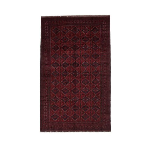 annodato a mano. provenienza: afghanistan tappeto kunduz tappeto 296x486 nero/rosso scuro grandi (lana, afghanistan)