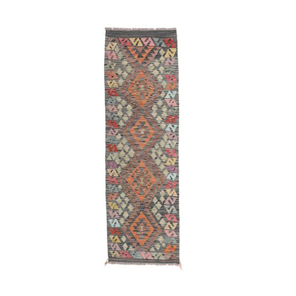 annodato a mano. provenienza: afghanistan 61x194 tappeto kilim afghan old style tappeto orientale passatoie marrone/giallo scuro (lana, afghanistan)