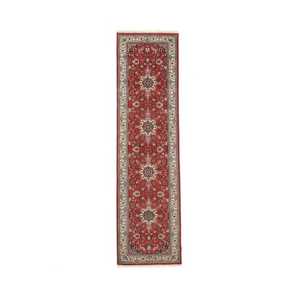 annodato a mano. provenienza: india keshan indo tappeto 80x288 tappeto di lana rosso scuro/marrone piccolo tappeto