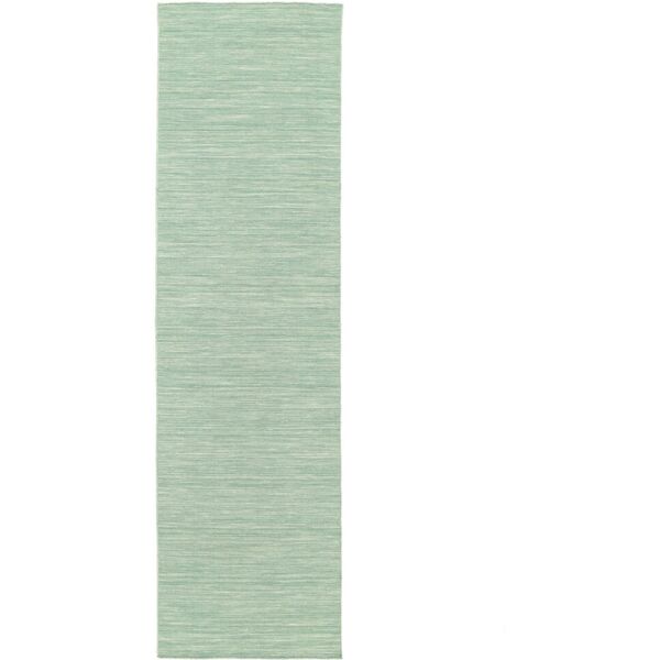 rugvista kilim loom tappeto - verde menta 80x300