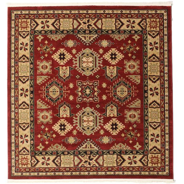 rugvista shirvan kazak tappeto - rosso / beige 200x200