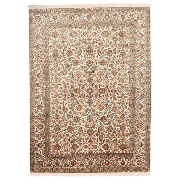 annodato a mano. provenienza: india kashmir puri di seta tappeto 157x216