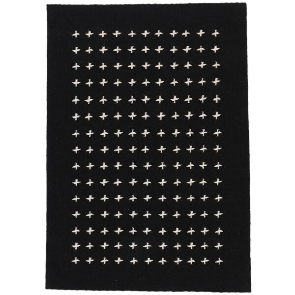 annodato a mano. provenienza: india million cross tappeto - nero 140x200