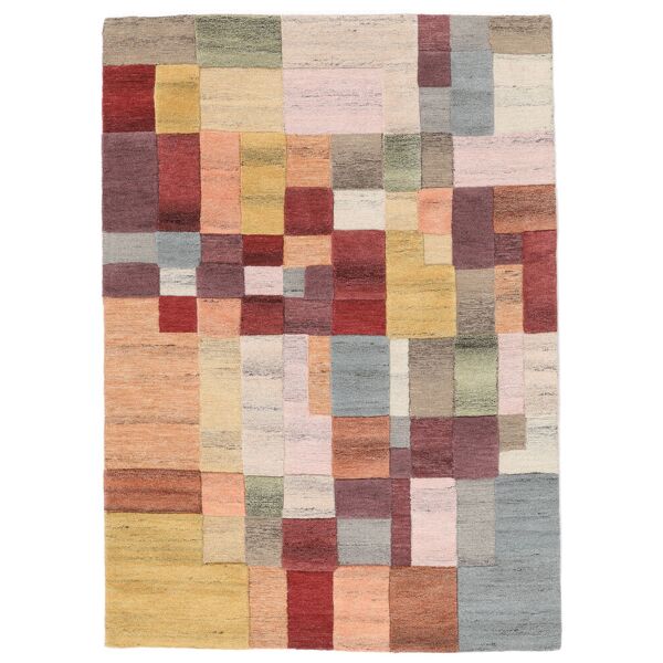 rugvista cubo tappeto - rosso / multicolore 160x230