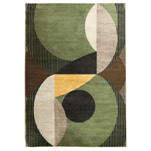 rugvista rondo tappeto - verde / giallo 160x230